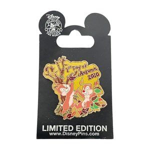 Disney Parks Chip & Dale 1st Day of Autumn 2010 Limited Edition Pin